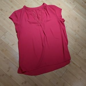 Fuchsia crochet blouse